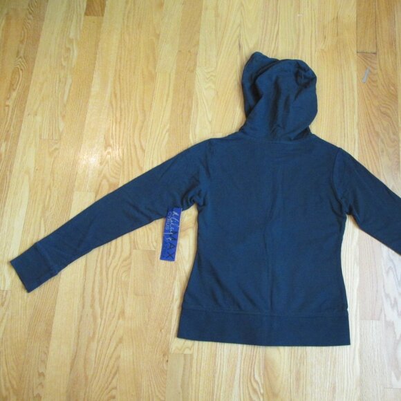 MILEY CYRUS / MAX AZRIA GIRL'S SZ M (10-14) JACKET BLACK HOODIE LS KNIT HOOD NWT - Picture 10 of 14